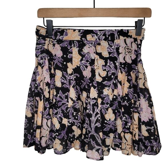 Free People End Of The Island Godet Floral Skirt size 0 - Picture 1 of 8